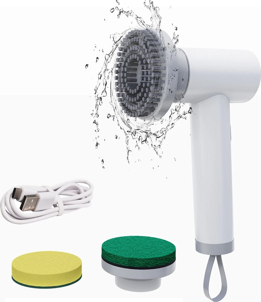 Elektrische Schoonmaakborstel - Schrobborstel - Handborstel - Schuurborstel - Schrobber - Badkamer - Toilet - Keuken 1 Elektrische Schoonmaakborstel - Schrobborstel - Handborstel - Schuurborstel - Schrobber - Badkamer - Toilet - Keuken