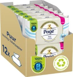 Page Puur Vochtig Toiletpapier - Extra Duurzaam Vochtig Wc Papier - 12 X 38 Stuks - Voordeelverpakking 16 Page Puur Vochtig Toiletpapier - Extra Duurzaam Vochtig Wc Papier - 12 X 38 Stuks - Voordeelverpakking -Levensproducten 1140x1200 2