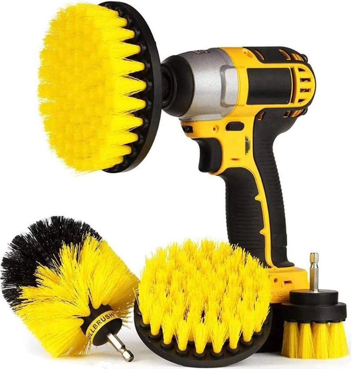 Merkloos 4 Delige Borstelset Voor Boormachine | Schrobborstel Opzetstuk | 4 Maten Boorborstels | Reinigingsborstels Voor Binnen En Buiten | 50mm / 100mm / 120mm / 89mm 1 Merkloos 4 Delige Borstelset Voor Boormachine | Schrobborstel Opzetstuk | 4 Maten Boorborstels | Reinigingsborstels Voor Binnen En Buiten | 50mm / 100mm / 120mm / 89mm