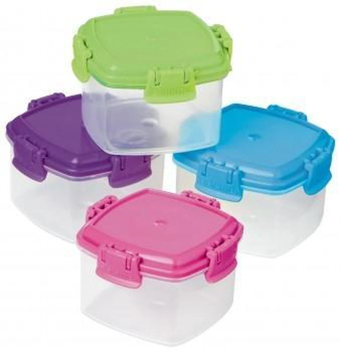 Sistema To Go Voorraaddoos - Set Van 4 Stuks - 62ml 1 Sistema To Go Voorraaddoos - Set Van 4 Stuks - 62ml