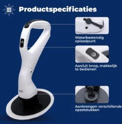 B-care Elektrische Schoonmaakborstel - 4 Opzetstukken - Wasborstel - Poetsmachine - Schrobborstel - Handborstel - Werkborstel - Schrobber - Boorborstel - Schoonmaakmiddelen - Reinigingsborstel -Levensproducten 1182x1200 5