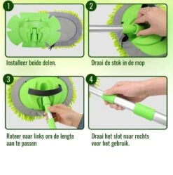 Merkloos Professionele Telescopische Wasborstel + Tonova Pen - Auto Schoonmaakborstel - Anti Slip - Auto, Caravan & Camper - Uitschuifbaar - Groen 12 Merkloos Professionele Telescopische Wasborstel + Tonova Pen - Auto Schoonmaakborstel - Anti Slip - Auto, Caravan & Camper - Uitschuifbaar - Groen -Levensproducten 1190x1200 11