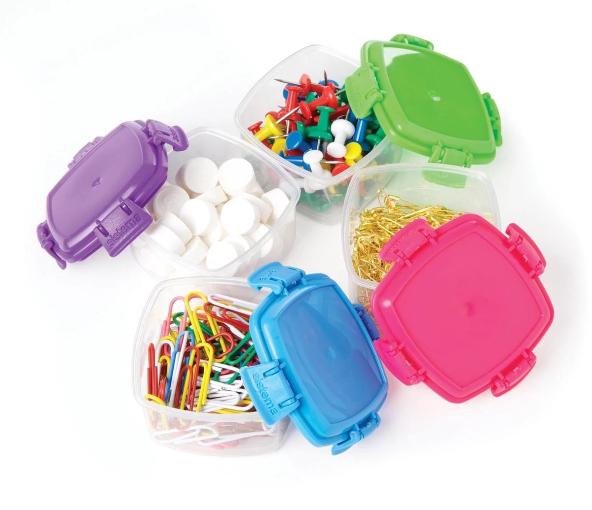 Sistema To Go Voorraaddoos - Set Van 4 Stuks - 62ml 3 Sistema To Go Voorraaddoos - Set Van 4 Stuks - 62ml - Afbeelding 3