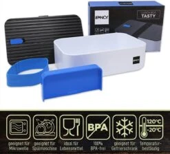 IFancy Lunchbox Tasty - Bento Lunch Box 1000ml - Dicht & Lekvrij Voor Kinderen & Volwassenen - Kantoor & School - BPA Vrij - Vaatwasser Magnetron & Vriezer Lunch Box (Blauw) 10 IFancy Lunchbox Tasty - Bento Lunch Box 1000ml - Dicht & Lekvrij Voor Kinderen & Volwassenen - Kantoor & School - BPA Vrij - Vaatwasser Magnetron & Vriezer Lunch Box (Blauw) -Levensproducten 1200x1086 2