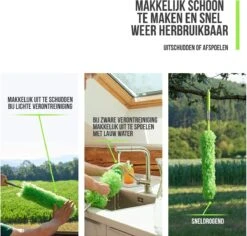 Strex Telescopische Plumeau Met Telescoopsteel - 60 Tot 140 Cm - Uitschuifbaar - Wasbaar - Flexibel 360° Draaibaar - Microvezel Ragebol -Levensproducten 1200x1146 3