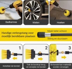 ESSIBLE Borstelboor - Set 20 Stuks - Schrobborstel - Polypropyleen - Borstel Boormachine - Schrobborstel - Schuurborstel - Automatische Reiniging - 20 Delige Borstelset Voor Boormachine 13 ESSIBLE Borstelboor - Set 20 Stuks - Schrobborstel - Polypropyleen - Borstel Boormachine - Schrobborstel - Schuurborstel - Automatische Reiniging - 20 Delige Borstelset Voor Boormachine -Levensproducten 1200x1150 5