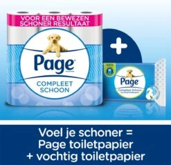 Page Vochtig Toiletpapier - 12 X 38 Stuks - Compleet Schoon Vochtig Wc Papier - Voordeelverpakking -Levensproducten 1200x1159 5