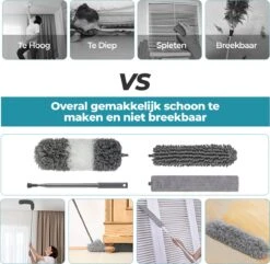 Novabeau® - Telescopische Plumeau – Plumeau Met Telescoopsteel – Ragebol – Uitschuifbaar – Grijs – 3-delige Set 9 Novabeau® - Telescopische Plumeau – Plumeau Met Telescoopsteel – Ragebol – Uitschuifbaar – Grijs – 3-delige Set -Levensproducten 1200x1169 17