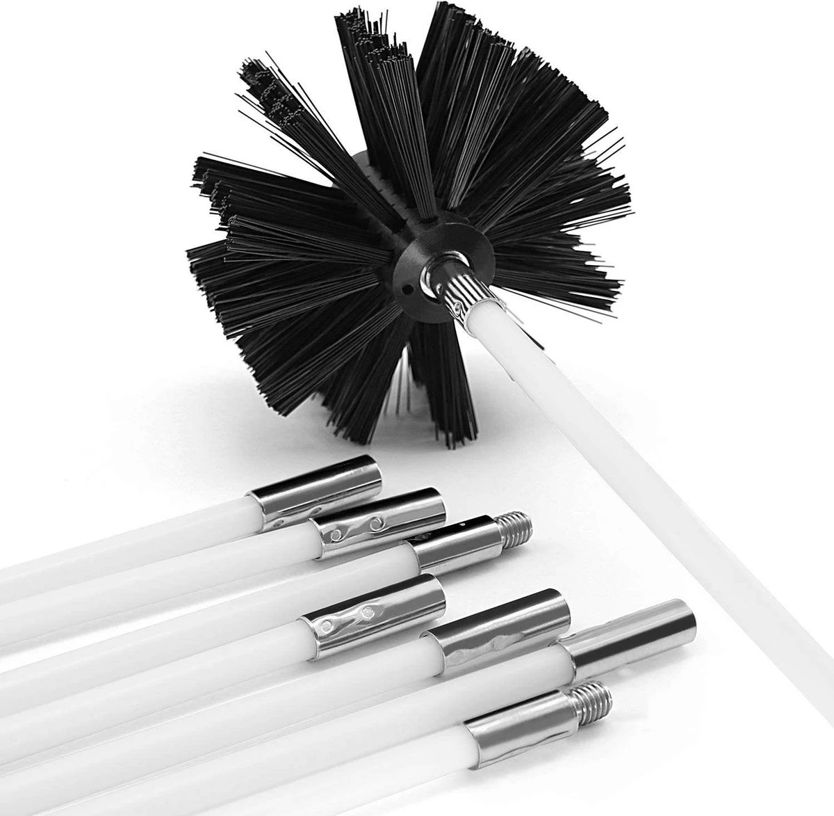 Kibani Schoorsteenborstel 7 Meter - Schoorsteenreiniger - Schoorsteenveger - Schoorsteenveegset - Schoorsteen Borstel - Veegkit - Borstelset Voor Boormachine - Boormachine 1 Kibani Schoorsteenborstel 7 Meter - Schoorsteenreiniger - Schoorsteenveger - Schoorsteenveegset - Schoorsteen Borstel - Veegkit - Borstelset Voor Boormachine - Boormachine