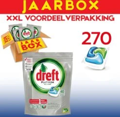 Dreft All In One Platinum - 270 Stuks - Vaatwastabletten - Jaarbox - Voordeelverpakking 6 Dreft All In One Platinum - 270 Stuks - Vaatwastabletten - Jaarbox - Voordeelverpakking -Levensproducten 1200x1175 5