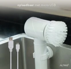 Altrid Elektrische Schoonmaakborstel - Oplaadbaar - Verbeterde Versie - 3 Opzetstukken - Poetsmachine - Handborstel - Schrobborstel - Schrobber - Reinigingsborstel - Schoonmaakmiddelen 9 Altrid Elektrische Schoonmaakborstel - Oplaadbaar - Verbeterde Versie - 3 Opzetstukken - Poetsmachine - Handborstel - Schrobborstel - Schrobber - Reinigingsborstel - Schoonmaakmiddelen -Levensproducten 1200x1176 7