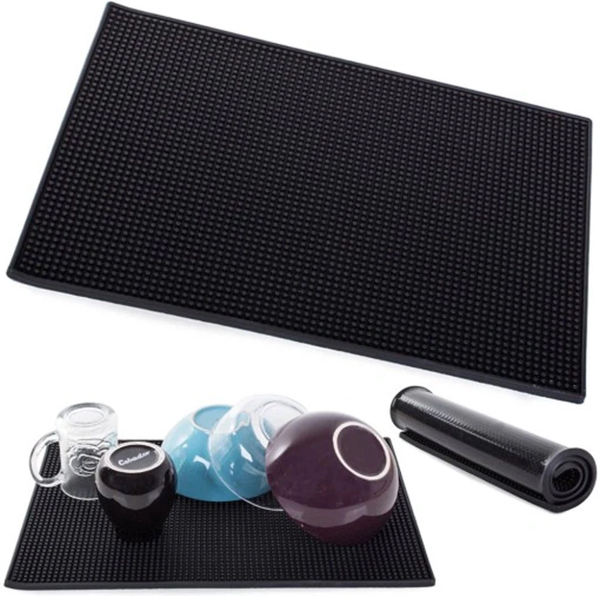 Afwas Droogmat - Afdruipmat - Barmat - Vaat Afwas Mat - Aanrechtmat - Siliconen - Anti Slip - 45 X 30 CM - Rheme 1 Afwas Droogmat - Afdruipmat - Barmat - Vaat Afwas Mat - Aanrechtmat - Siliconen - Anti Slip - 45 X 30 CM - Rheme