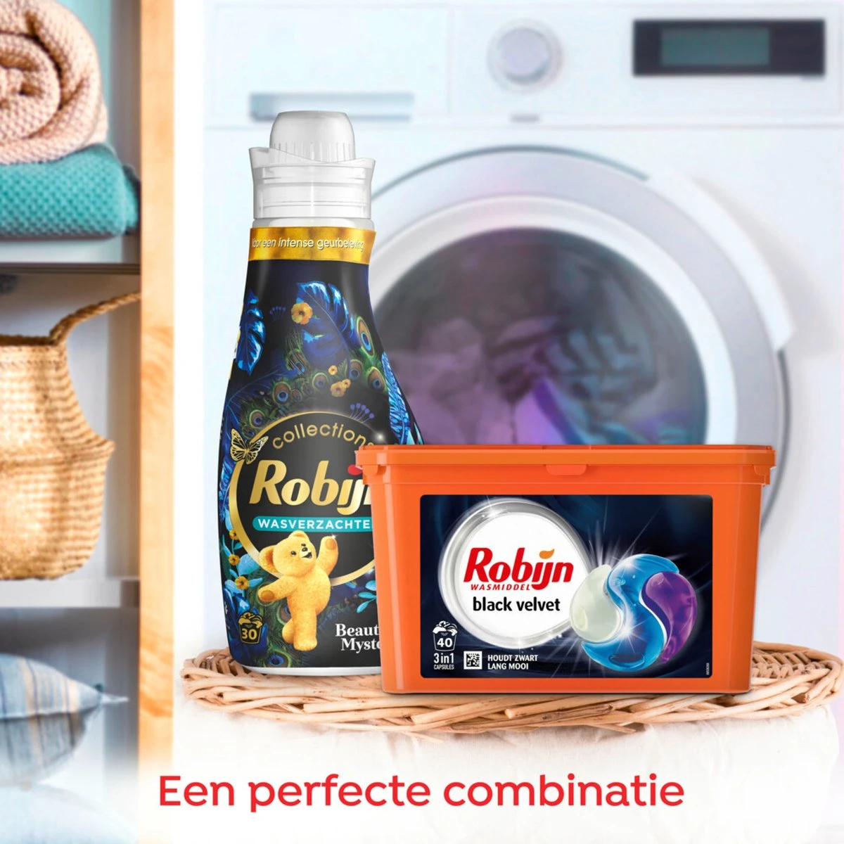 Robijn Wascapsules 3-in-1 Black Velvet - 3 X 40 Stuks - Voordeelverpakking 6 Robijn Wascapsules 3-in-1 Black Velvet - 3 X 40 Stuks - Voordeelverpakking - Afbeelding 6