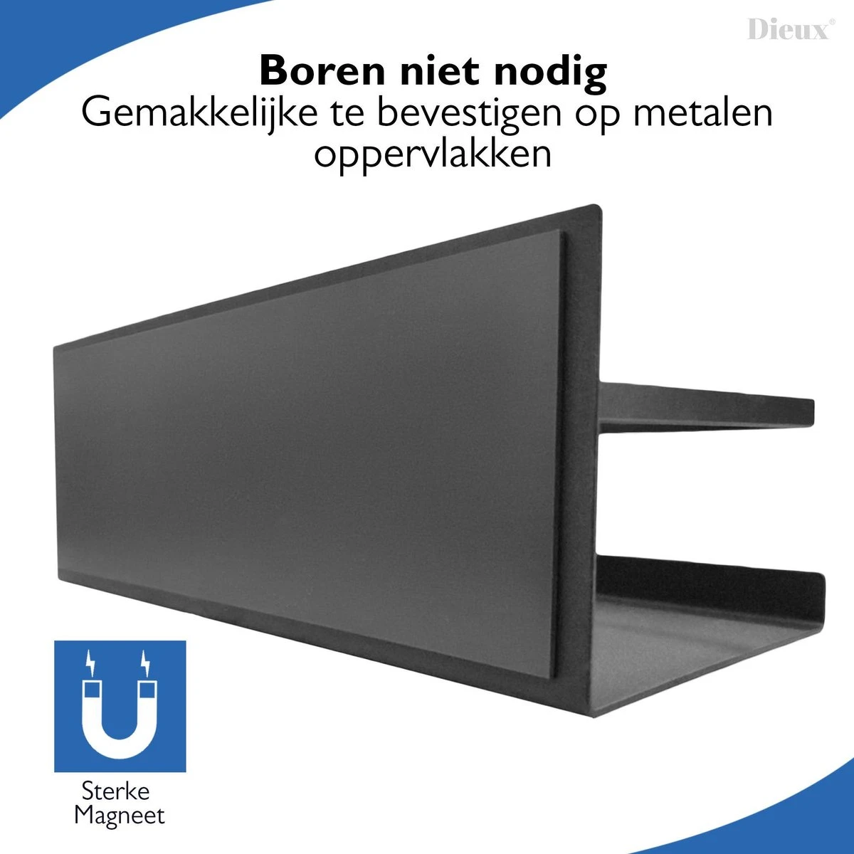 Dieux® - Magnetisch Kruidenrek - Ophangbaar Opbergrek - Keukenrek - Complete Set - Aanrecht Organiser - Badkamerrek - Wandrek - Staal - Zwart - Pasen 3 Dieux® - Magnetisch Kruidenrek - Ophangbaar Opbergrek - Keukenrek - Complete Set - Aanrecht Organiser - Badkamerrek - Wandrek - Staal - Zwart - Pasen - Afbeelding 3