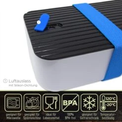 IFancy Lunchbox Tasty - Bento Lunch Box 1000ml - Dicht & Lekvrij Voor Kinderen & Volwassenen - Kantoor & School - BPA Vrij - Vaatwasser Magnetron & Vriezer Lunch Box (Blauw) 11 IFancy Lunchbox Tasty - Bento Lunch Box 1000ml - Dicht & Lekvrij Voor Kinderen & Volwassenen - Kantoor & School - BPA Vrij - Vaatwasser Magnetron & Vriezer Lunch Box (Blauw) -Levensproducten 1200x1200 1192