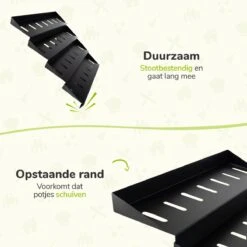 Kruidenrek Lade - Zwart - 4 Laags - Aluminium - Kruidenpotjes Opbergen 12 Kruidenrek Lade - Zwart - 4 Laags - Aluminium - Kruidenpotjes Opbergen -Levensproducten 1200x1200 1238