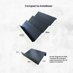 Kitchenful Kruidenrek Lade - Kruiden Organiser - 6 Stuks - Zwart - Verstelbaar - Metaal - Kruiden Opberger 16 Kitchenful Kruidenrek Lade - Kruiden Organiser - 6 Stuks - Zwart - Verstelbaar - Metaal - Kruiden Opberger -Levensproducten 1200x1200 1268