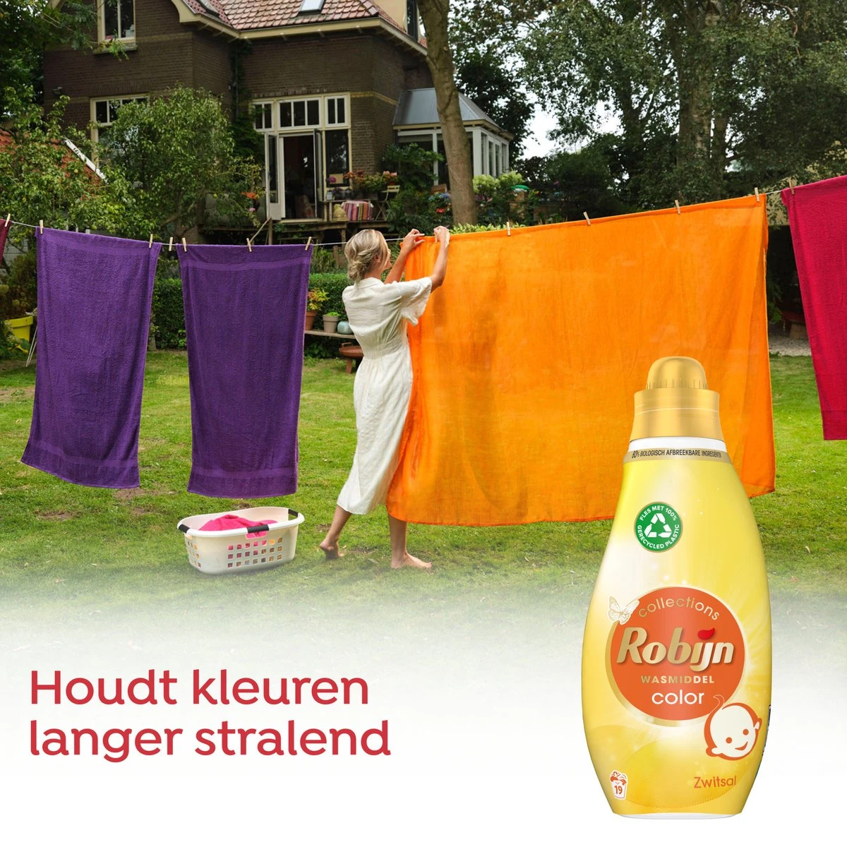 Robijn Klein & Krachtig Collections Color Zwitsal Vloeibaar Wasmiddel 19 Wasbeurten 6 Robijn Klein & Krachtig Collections Color Zwitsal Vloeibaar Wasmiddel 19 Wasbeurten - Afbeelding 6