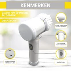 Lenga Elektrische Schoonmaakborstel - 5 In 1 Borstel - Oplaadbaar - Wasborstel - Schoonmaakmiddelen - Schrobborstels 10 Lenga Elektrische Schoonmaakborstel - 5 In 1 Borstel - Oplaadbaar - Wasborstel - Schoonmaakmiddelen - Schrobborstels -Levensproducten 1200x1200 1506