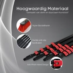 Merkloos Telescoopsteel Ramenwassen 4,6M - Met Borstel & Waterdoorvoer - Voor Ramen - Watertoevoer - Borstel -Levensproducten 1200x1200 1702