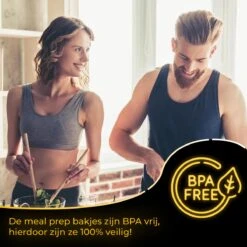 HGMD® Meal Prep Bakjes - 15 Stuks - 1 Compartiment - Lunchbox - Diepvriesbakjes - Vershoudbakjes - Plastic Bakjes Met Deksel - Magnetron Bakjes Met Deksel - Meal Prep - Vershouddoos - 1L - BPA Vrij -Levensproducten 1200x1200 1751