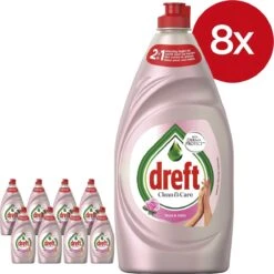 Dreft Clean & Care Rose & Satin Afwasmiddel - 8x780ml - Voordeelverpakking 14 Dreft Clean & Care Rose & Satin Afwasmiddel - 8x780ml - Voordeelverpakking -Levensproducten 1200x1200 481