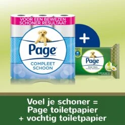 Page Vochtig Toiletpapier - 6 X 74 Stuks - Aloë Vera Maxi Vochtig Wc Papier - Voordeelverpakking -Levensproducten 1200x1200 796