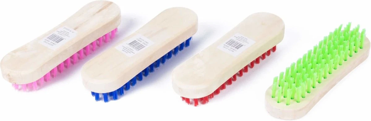 Benson Schrobborstel Hout - Mix Kleur - Prijs Per Stuk 2 Benson Schrobborstel Hout - Mix Kleur - Prijs Per Stuk - Afbeelding 2