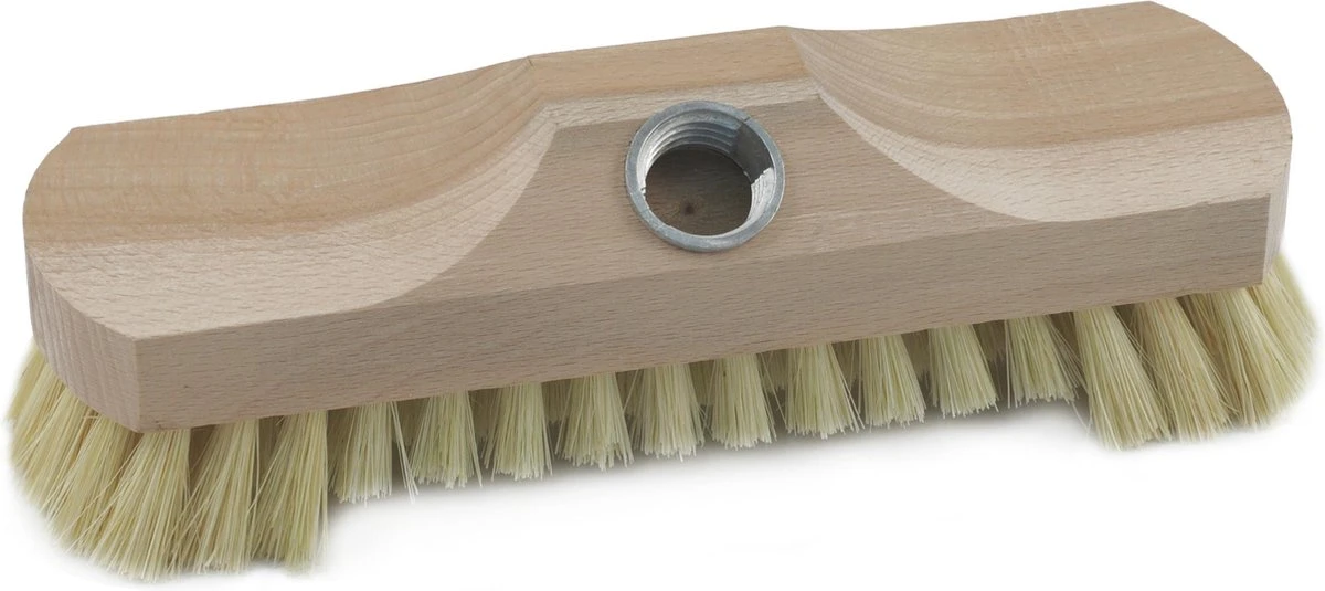 Houten Schrobborstel/schrobber Inclusief Metalen Telescoopsteel Zilver 200 Cm 3 Houten Schrobborstel/schrobber Inclusief Metalen Telescoopsteel Zilver 200 Cm - Afbeelding 3