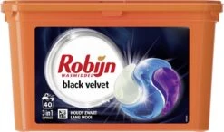 Robijn Wascapsules 3-in-1 Black Velvet - 3 X 40 Stuks - Voordeelverpakking 10 Robijn Wascapsules 3-in-1 Black Velvet - 3 X 40 Stuks - Voordeelverpakking -Levensproducten 1200x707
