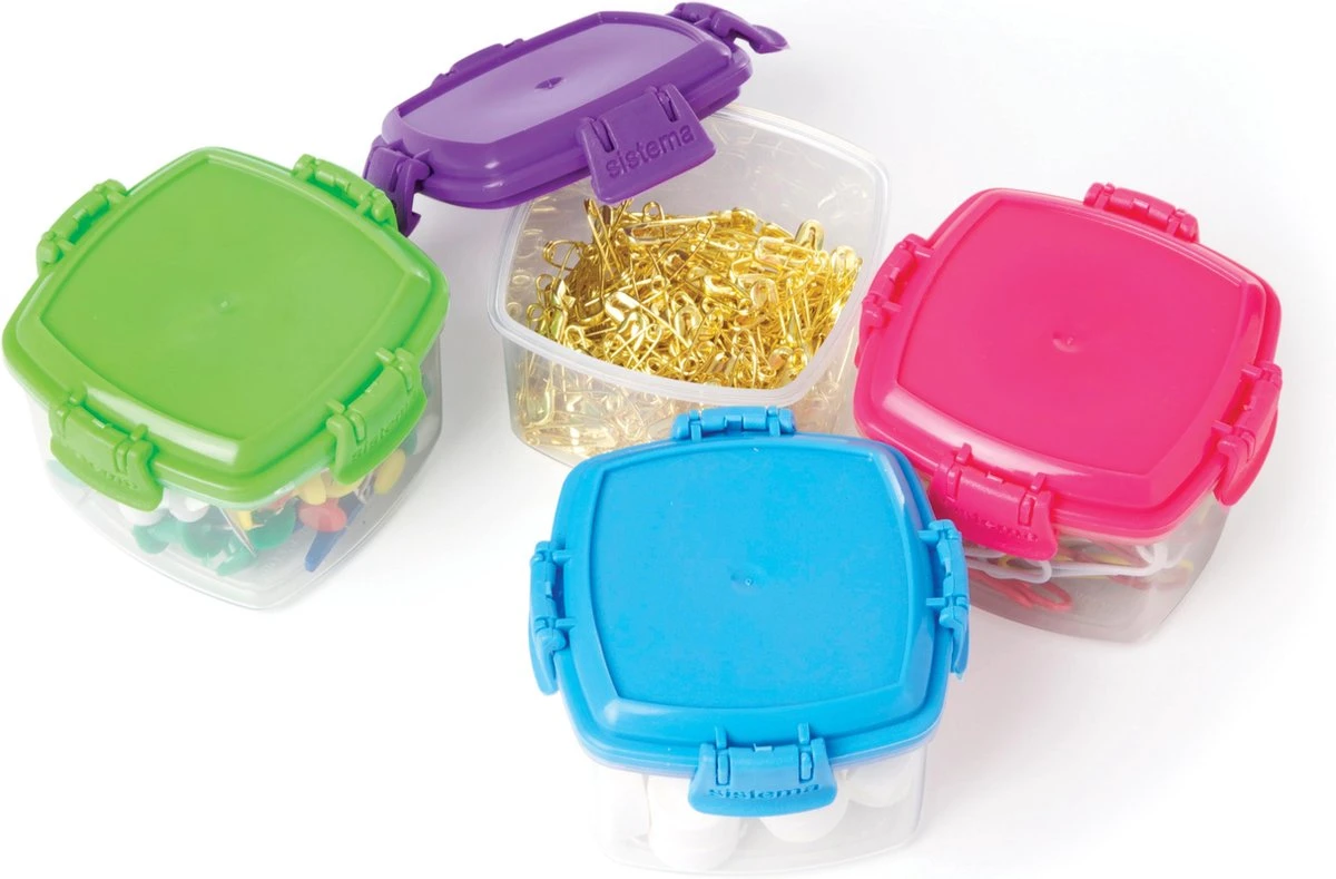 Sistema To Go Voorraaddoos - Set Van 4 Stuks - 62ml 2 Sistema To Go Voorraaddoos - Set Van 4 Stuks - 62ml - Afbeelding 2