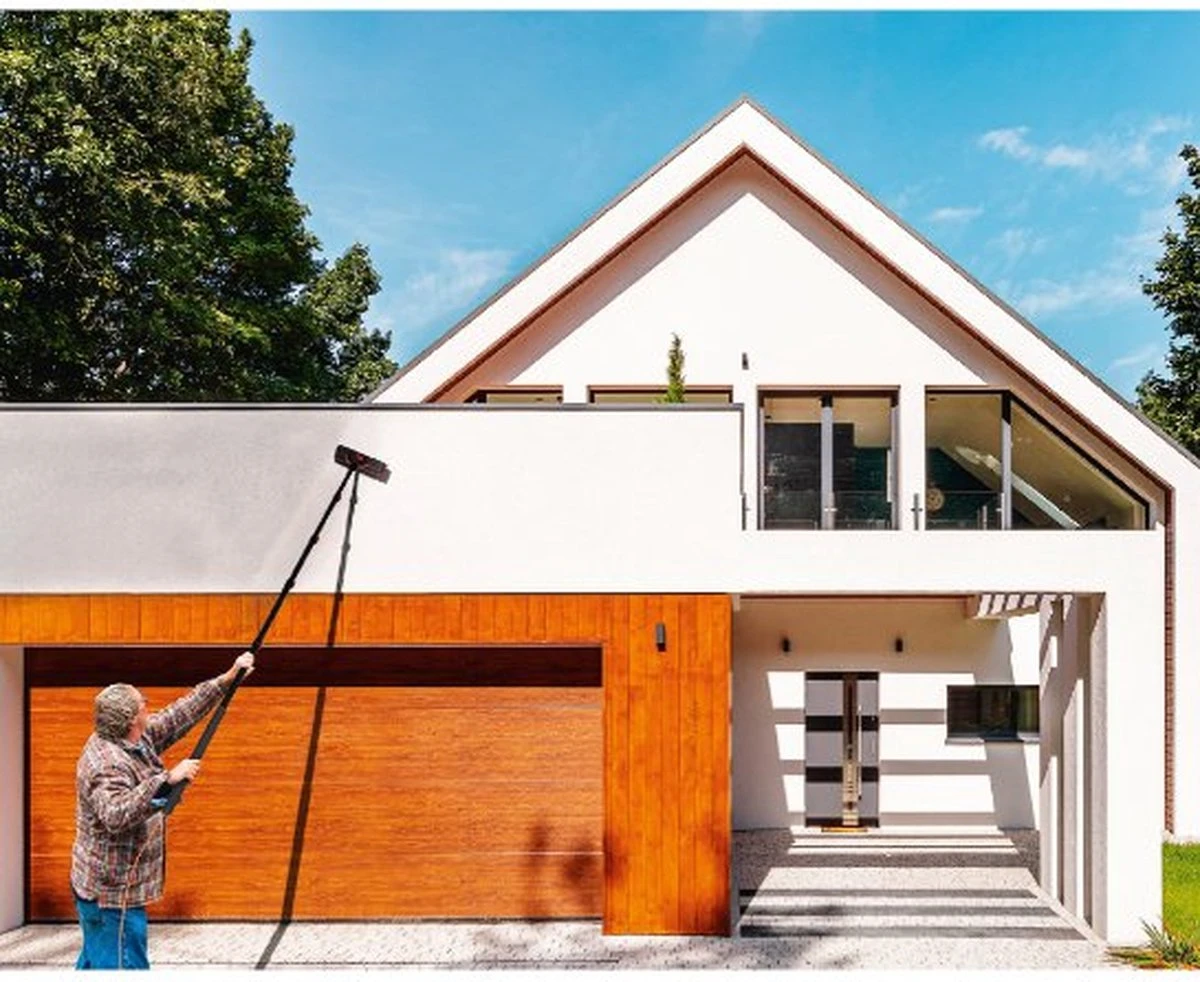 Chimb Telescopische Wasborstel - Uitschuifbare Waterborstel - Ramenwassen - 4,6 Meter - Met Zeepdispenser 1 Chimb Telescopische Wasborstel - Uitschuifbare Waterborstel - Ramenwassen - 4,6 Meter - Met Zeepdispenser