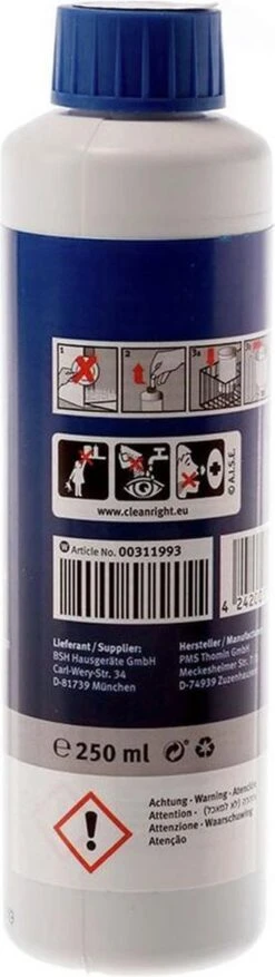 Bosch / Siemens Vaatwasser Reiniger - 250 Ml 6 Bosch / Siemens Vaatwasser Reiniger - 250 Ml -Levensproducten 338x1200