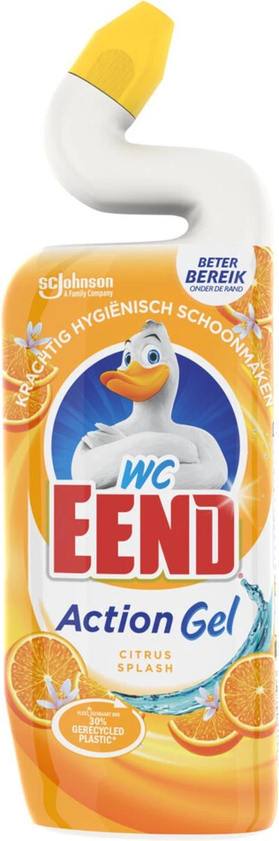 6x WC Eend Toiletreiniger Action Gel Citrus Splash 750 Ml 2 6x WC Eend Toiletreiniger Action Gel Citrus Splash 750 Ml - Afbeelding 2