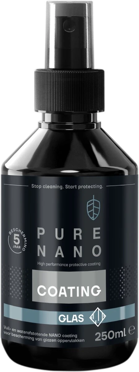PURE NANO Glas - Nano Coating Voor 5 Jaar Heldere Ramen Met Minder Schoonmaakwerk - 250 Ml 2 PURE NANO Glas - Nano Coating Voor 5 Jaar Heldere Ramen Met Minder Schoonmaakwerk - 250 Ml - Afbeelding 2