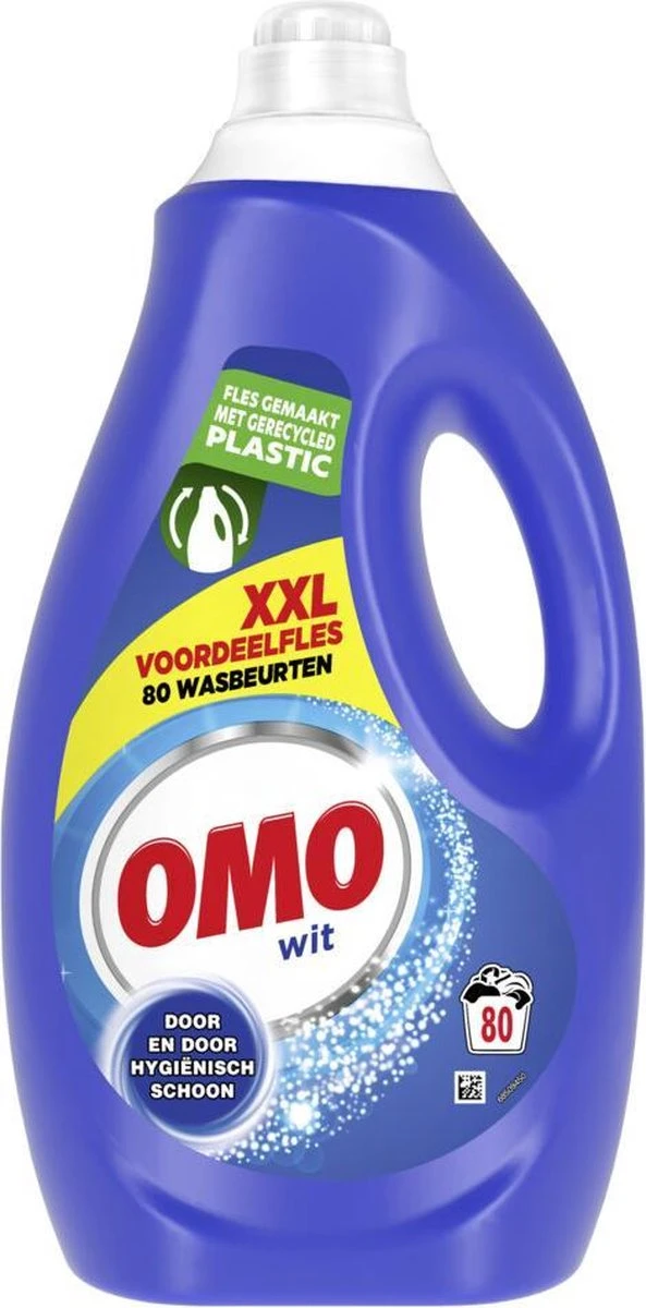 Omo Wit XXL Vloeibaar Wasmiddel - 80 Wasbeurten - Voordeelfles 1 Omo Wit XXL Vloeibaar Wasmiddel - 80 Wasbeurten - Voordeelfles