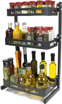 Chefs Cuisine Kruidenrek - Kruidenrek Staand - Keukenrek -aanrecht Organizer - Bureau Organizer - Keuken Organizers - Roestvrij Staal 8 Chefs Cuisine Kruidenrek - Kruidenrek Staand - Keukenrek -aanrecht Organizer - Bureau Organizer - Keuken Organizers - Roestvrij Staal -Levensproducten 715x1200 2