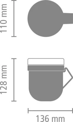 Brabantia Make & Take Soepbeker - 0,6 L - Kunststof - Dark Grey -Levensproducten 725x1200 2