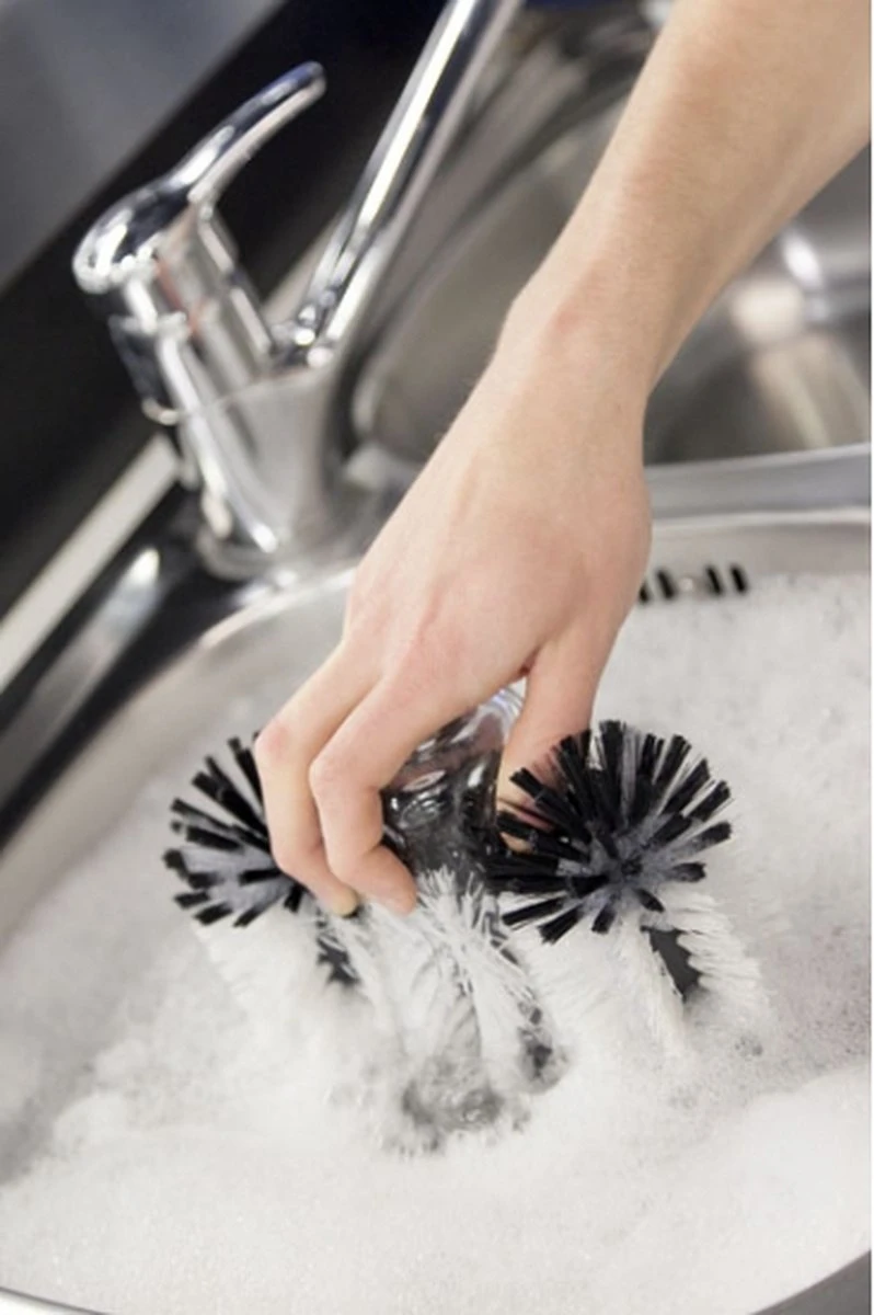 Merkloos Spoelborstels Voor Glazen 19 X 18 X 10 Cm - Afwas Borstels Voor Bierglazen En Meer 2 Merkloos Spoelborstels Voor Glazen 19 X 18 X 10 Cm - Afwas Borstels Voor Bierglazen En Meer - Afbeelding 2