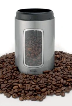 Brabantia Voorraadbus - 1,4 L - Matt Steel Fingerprint Proof / Matt Black Deksel - Met Venster 13 Brabantia Voorraadbus - 1,4 L - Matt Steel Fingerprint Proof / Matt Black Deksel - Met Venster -Levensproducten 817x1200