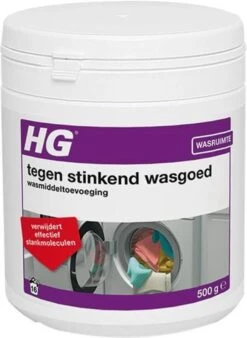 HG Tegen Stinkend Wasgoed Wasmiddeltoevoeging - 500gr - Verwijdert Stankmoleculen - Voor 16 Wasbeurten -Levensproducten 877x1200