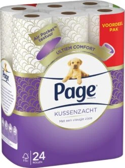 Page Toiletpapier - Kussenzacht Wc Papier - Voordeelverpakking - 24 Rollen 16 Page Toiletpapier - Kussenzacht Wc Papier - Voordeelverpakking - 24 Rollen -Levensproducten 895x1200