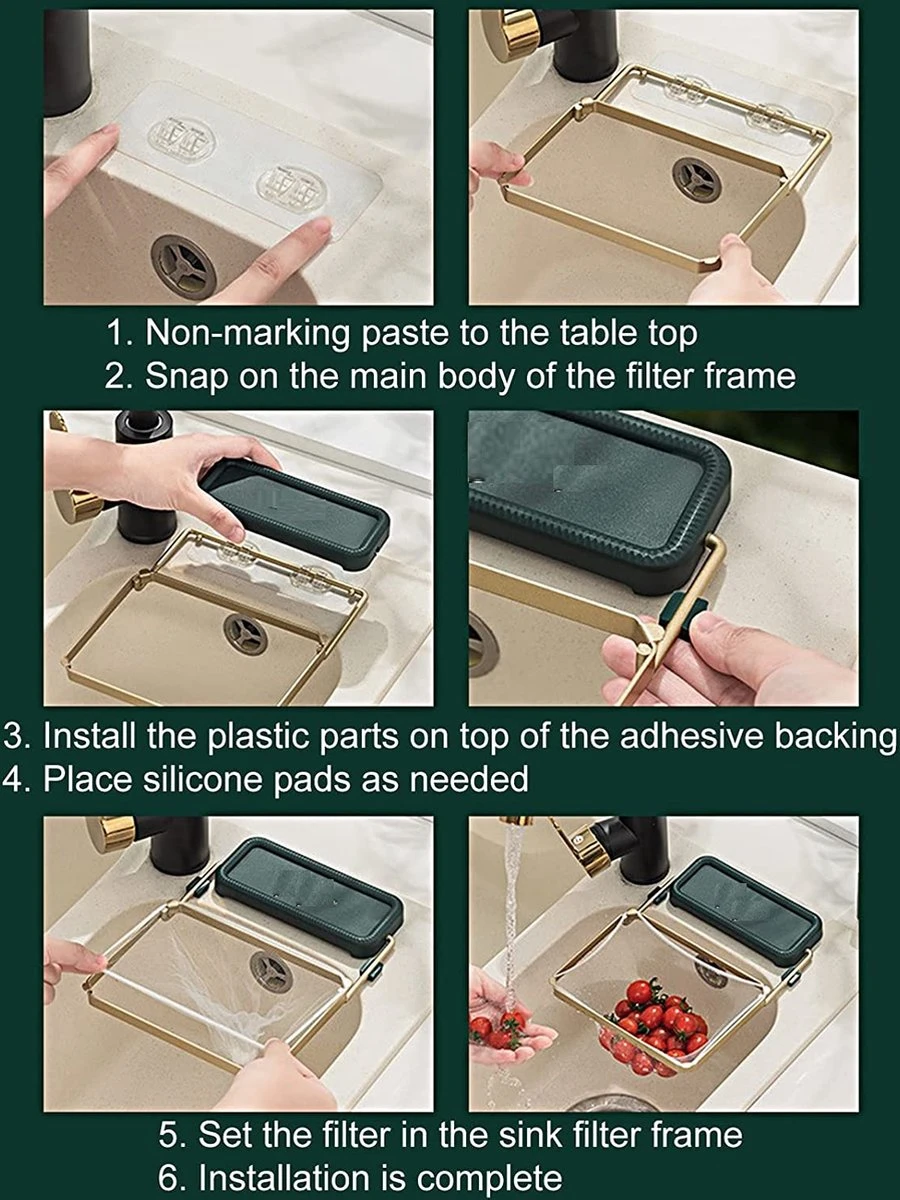 Merkloos Gootsteen Organizer - Gootsteen Afval Netje - Gootsteenontstopper -Gootsteen Zeef Netto- Sink Filter Rack Anti-Blokkeren Wegwerp-Fijne Mesh Filter Aanrecht Zeef Mesh Tas Voor Keuken- Spoelbak - Incl. 50 Netjes 4 Merkloos Gootsteen Organizer - Gootsteen Afval Netje - Gootsteenontstopper -Gootsteen Zeef Netto- Sink Filter Rack Anti-Blokkeren Wegwerp-Fijne Mesh Filter Aanrecht Zeef Mesh Tas Voor Keuken- Spoelbak - Incl. 50 Netjes - Afbeelding 4