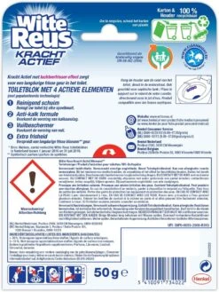 Witte Reus Kracht Actief Toiletblok - Bloesem - WC Blokjes Voordeelverpakking - 10 Stuks 22 Witte Reus Kracht Actief Toiletblok - Bloesem - WC Blokjes Voordeelverpakking - 10 Stuks -Levensproducten 901x1200 2