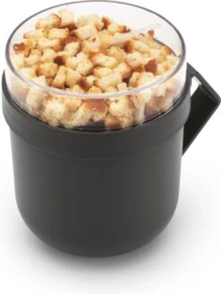 Brabantia Make & Take Soepbeker - 0,6 L - Kunststof - Dark Grey -Levensproducten 904x1200 1