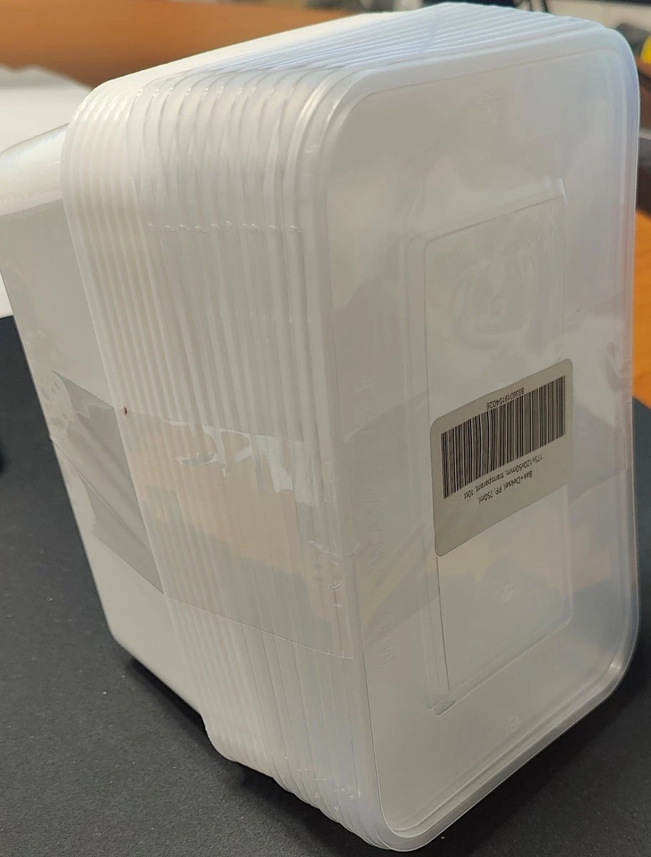 Bak, PP, Plastic Magnetron Bakjes 1000ml, Kilobak,, Wit 10 Stuks Met Deksel 172 X 150 X 80mm 1 Bak, PP, Plastic Magnetron Bakjes 1000ml, Kilobak,, Wit 10 Stuks Met Deksel 172 X 150 X 80mm