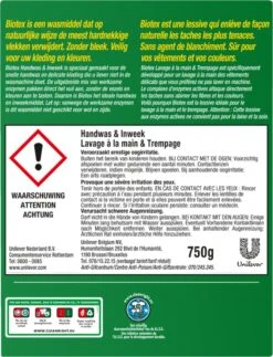 Biotex Waspoeder Handwas & Inweek - 750 Gram -Levensproducten 919x1200