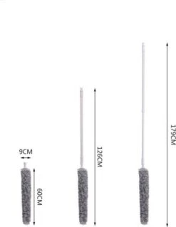 Plumeau/met Telescoopsteel/uitschuifbaar/microvezel Buigbare Borstelkop/9 X 126cm Max-lengte179cm -Levensproducten 930x1200 4