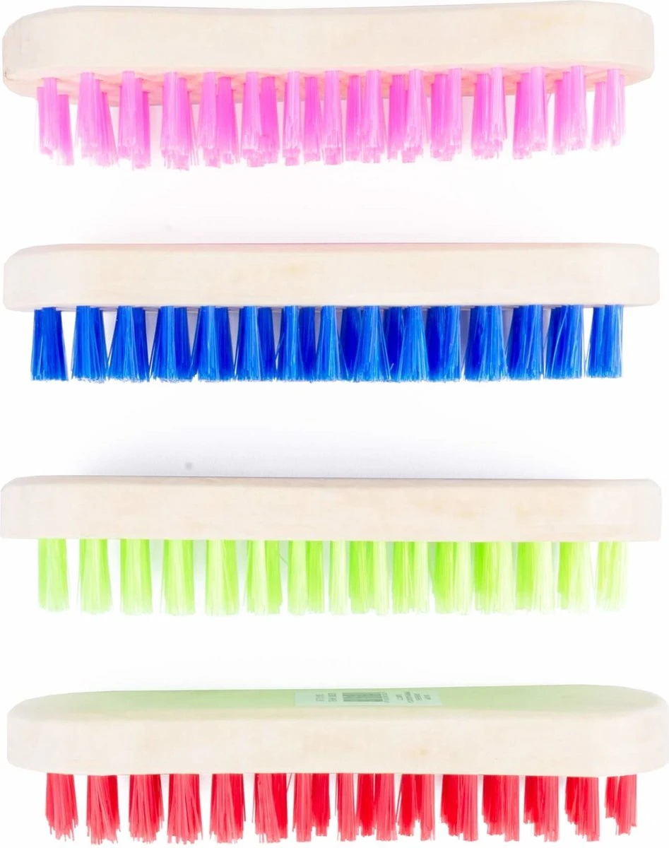 Benson Schrobborstel Hout - Mix Kleur - Prijs Per Stuk 1 Benson Schrobborstel Hout - Mix Kleur - Prijs Per Stuk